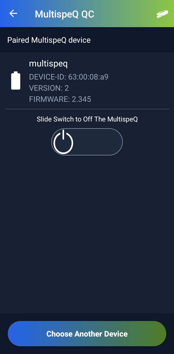Connected MultispeQ details